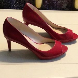 Beautiful Red Nine West spike heels.